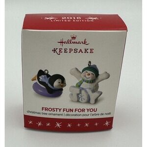 Hallmark Keepsake Miniature Christmas Ornaments Frosty Fun For You Snowman 2016